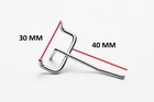 Zawieszka narzędziowa druciana pojedyńcza dł. 40 mm, fi 3 mm - 100 szt (1)