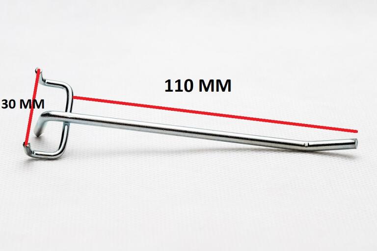 Zawieszka narzędziowa druciana pojedyńcza dł. 110 mm, fi 4 mm - 100 szt. PROMOCJA (1)