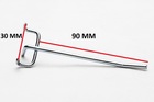 Zawieszka narzędziowa druciana pojedyńcza dł. 90 mm, fi 3 mm - 100 szt. (1)
