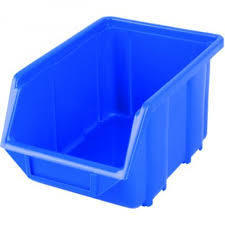 Pudełko plastikowe Ergobox 1 niebieskie firmy Patrol 116 x 112 x 75 mm