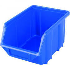 Pudełko plastikowe Ergobox 1 niebieskie firmy Patrol 116 x 112 x 75 mm (1)