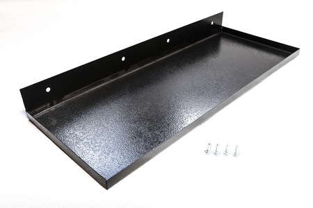 Półka blaszana duża czarna 450x175 mm (1)