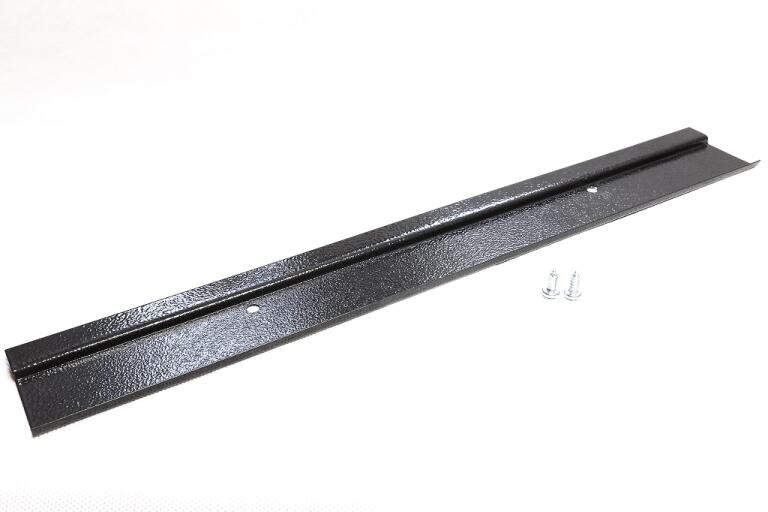 Zawieszka blaszana na pudełka plastikowe szyna 45 cm czarna - 10 szt. (1)