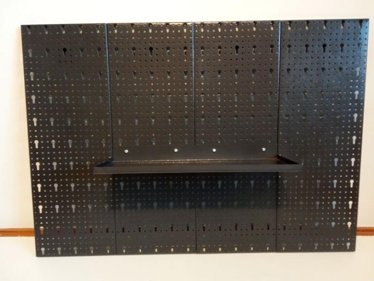 Półka blaszana duża czarna 450x175 mm - 10 szt. (8)