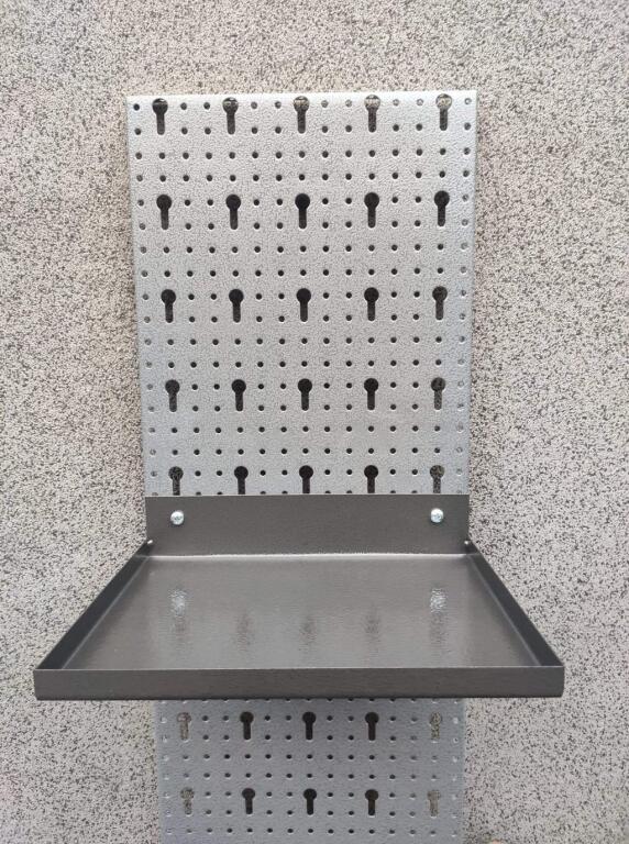 Półka blaszana duża czarna 225x175 mm (7)