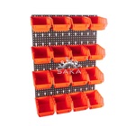 Zestaw pudełek niebieskich Ergobox 2 + płyta perforowana czerwona podwójna 450x630x15 mm (szerokość x wysokość x głębokość-rant) (10)