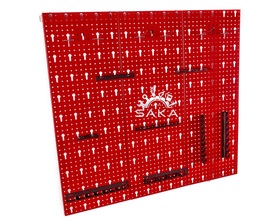  Ścianka narzędziowa czerwona mała 3 płyty perforowane dodatkowo dedykowany kpl. 14 zawieszek