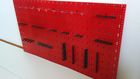 Ścianka narzędziowa czerwona mała 5 płyt perforowanych dodatkowo dedykowany kpl. 22 zawieszek (6)