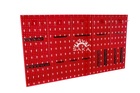 Ścianka narzędziowa czerwona mała 5 płyt perforowanych dodatkowo dedykowany kpl. 22 zawieszek (1)