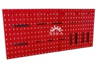 Ścianka narzędziowa czerwona mała 6 płyt perforowanych dodatkowo dedykowany kpl. 22 zawieszek (1)